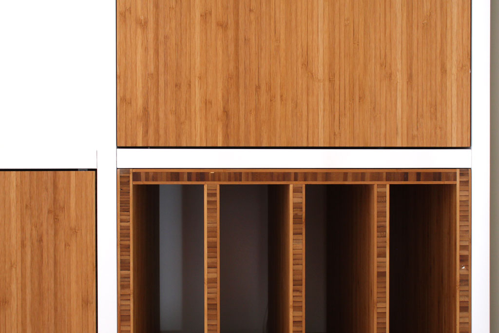 Interesseren Definitie Versnellen Wit tv-meubel met bamboe deurtjes - Proper